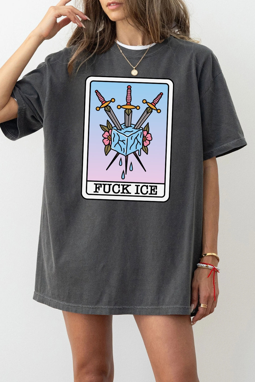 F*ck Ice Tarot Card Tee For Women