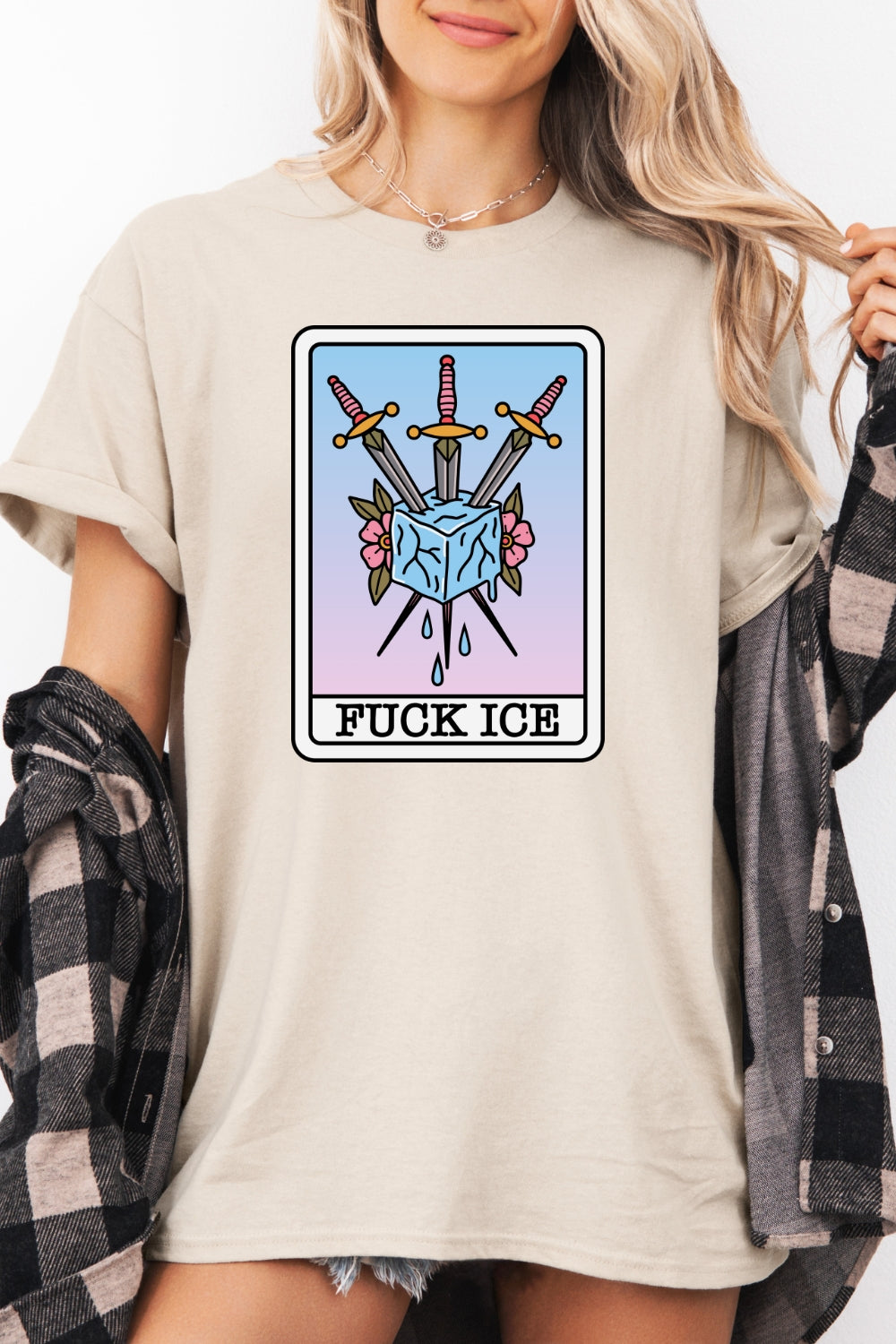 F*ck Ice Tarot Card Tee For Women