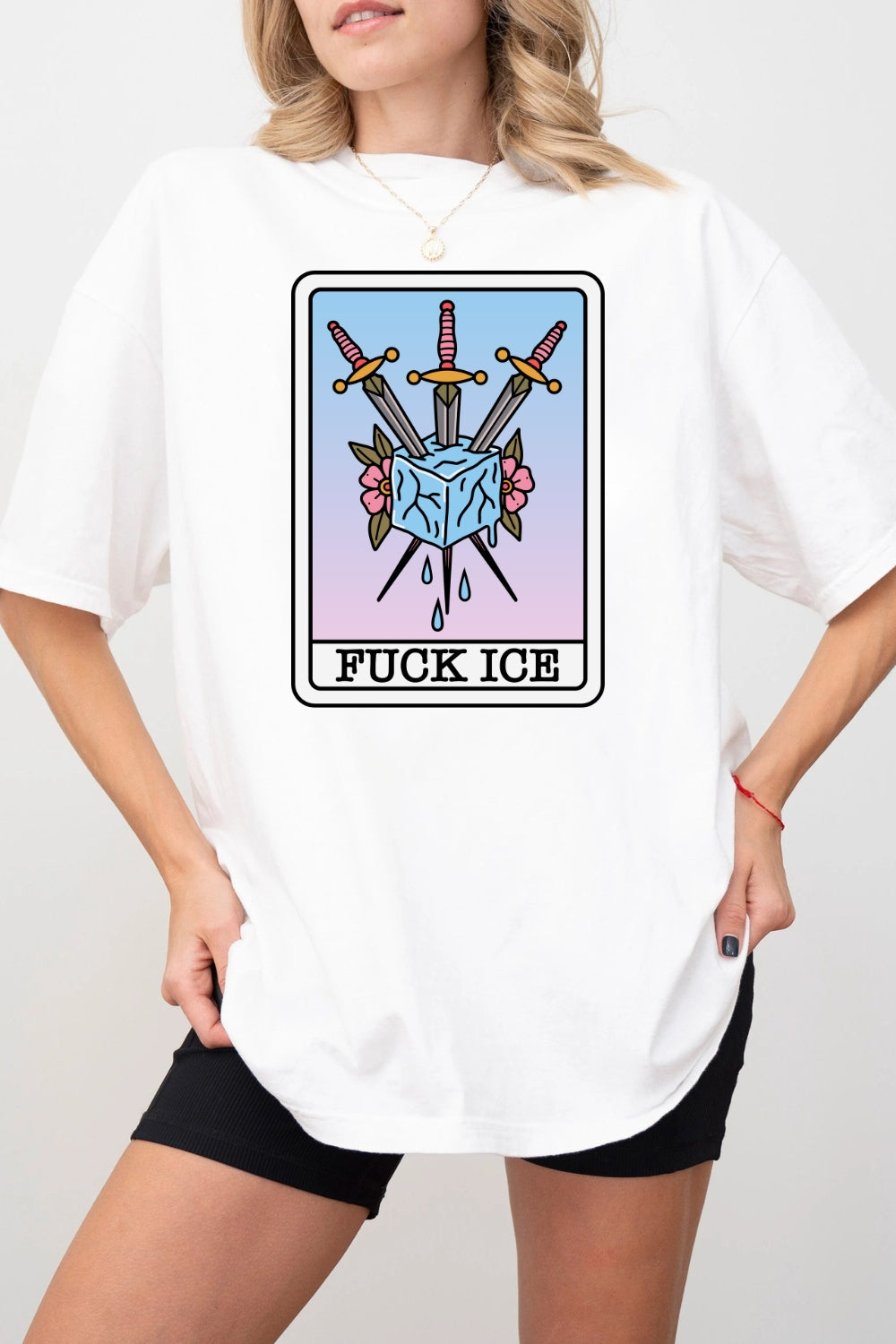 F*ck Ice Tarot Card Tee For Women
