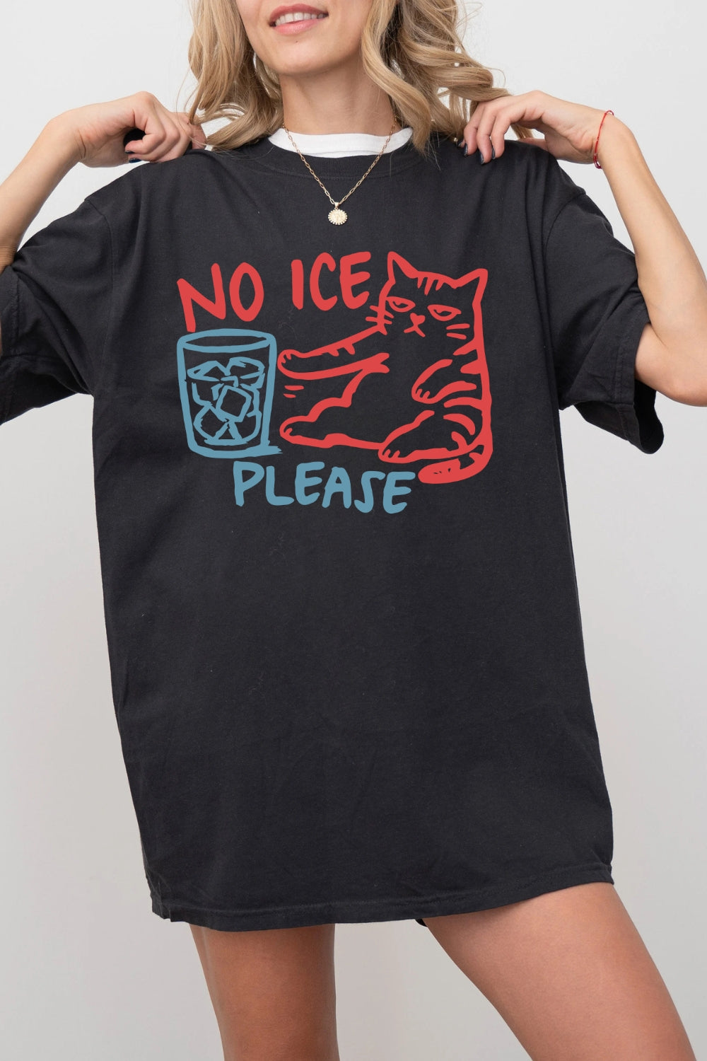 No Ice Please Cat Tee For Women