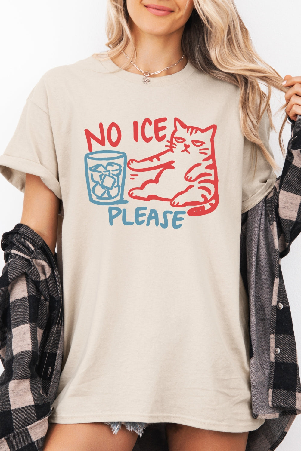 No Ice Please Cat Tee For Women