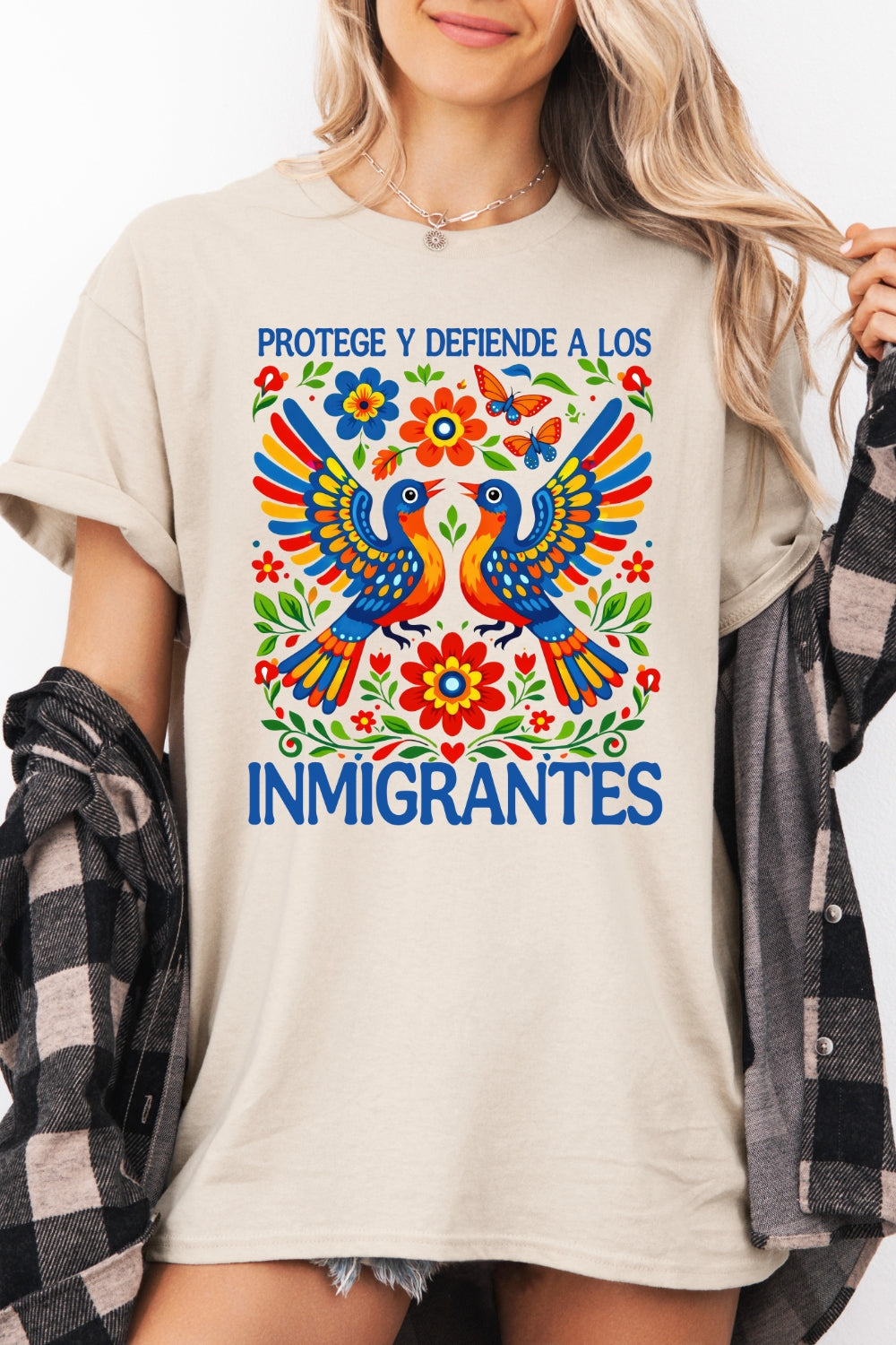 Protect Immigrants Birds Tee For Women