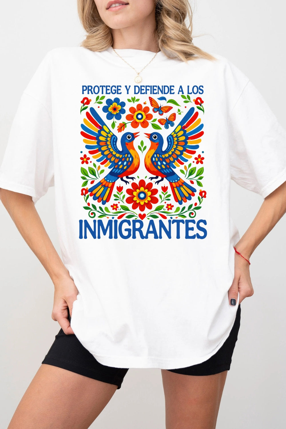Protect Immigrants Birds Tee For Women