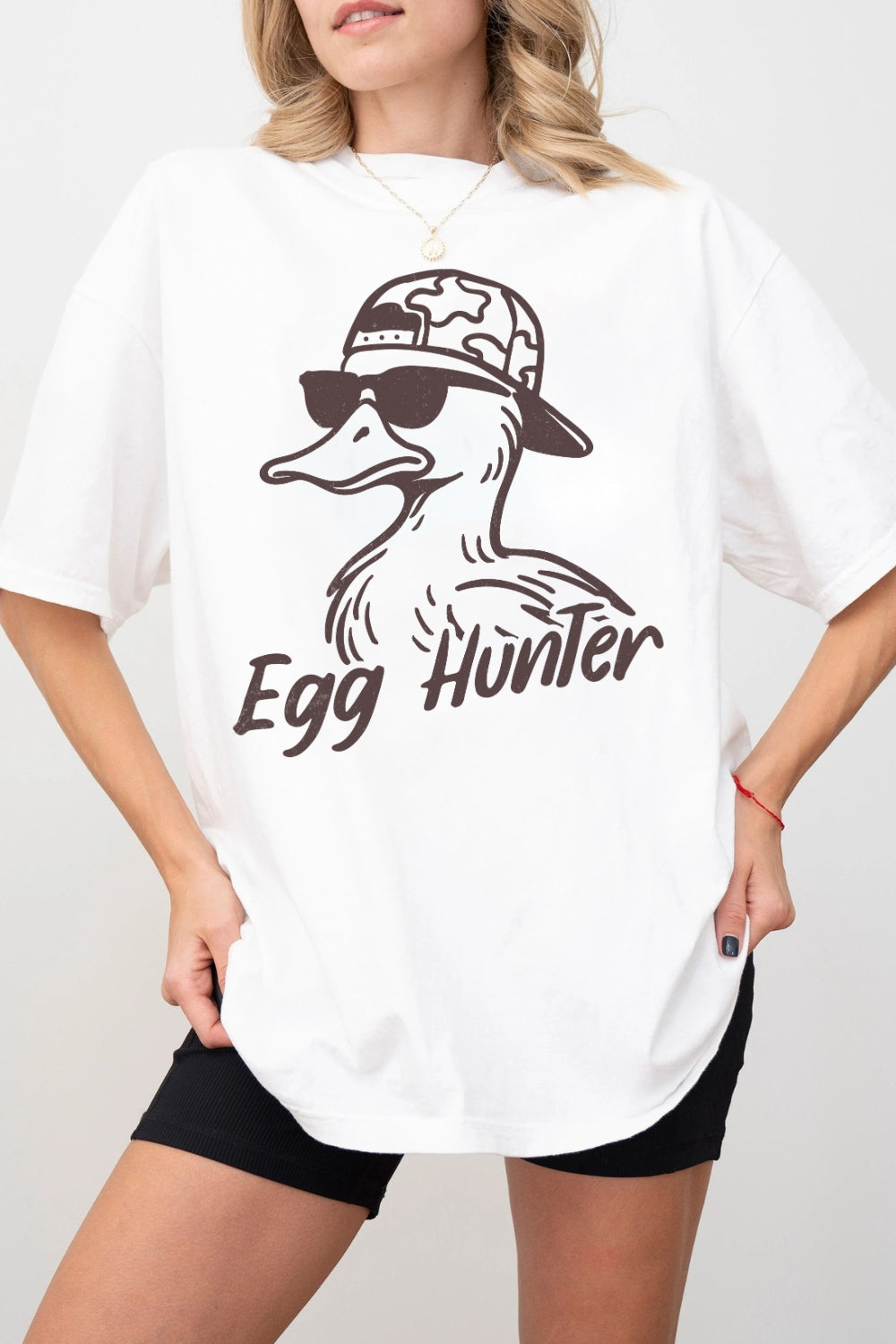 Egg Hunter Duck Backwards Hat Tee For Women