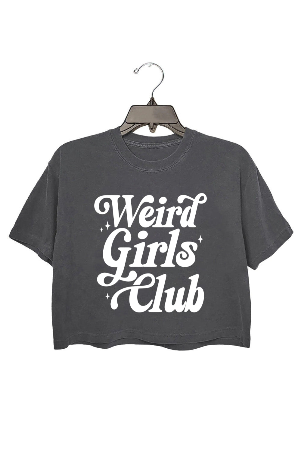Weird Girls Club Feminist Quote Crop Tee For Women