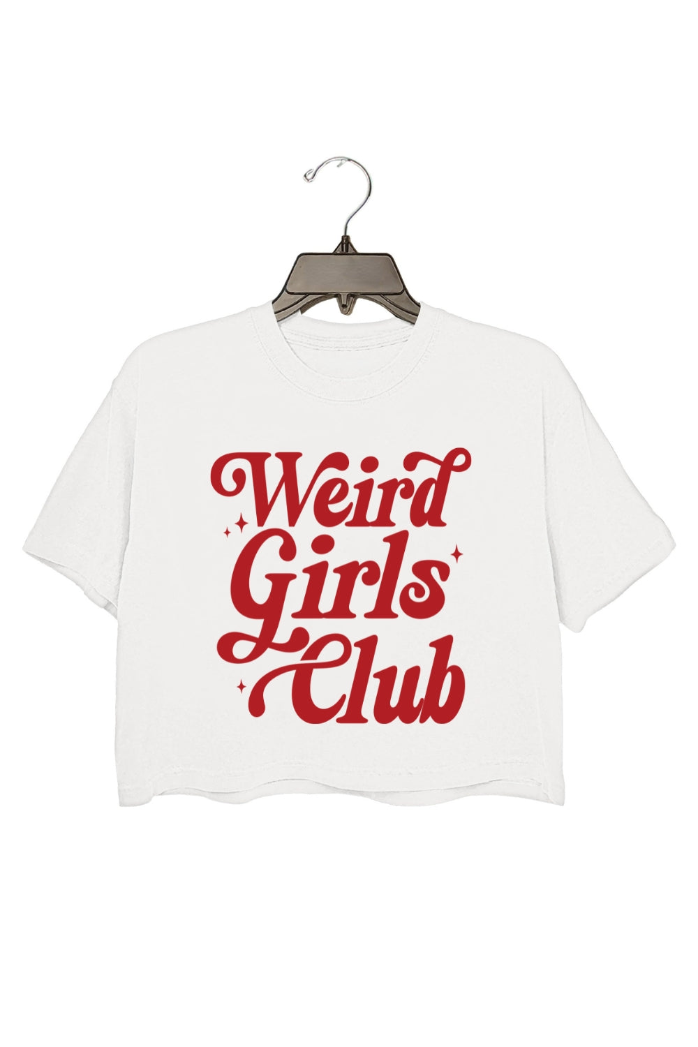 Weird Girls Club Feminist Quote Crop Tee For Women