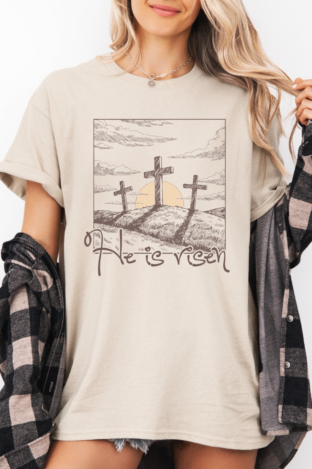 He Is Risen Jesus Easter Tee For Women