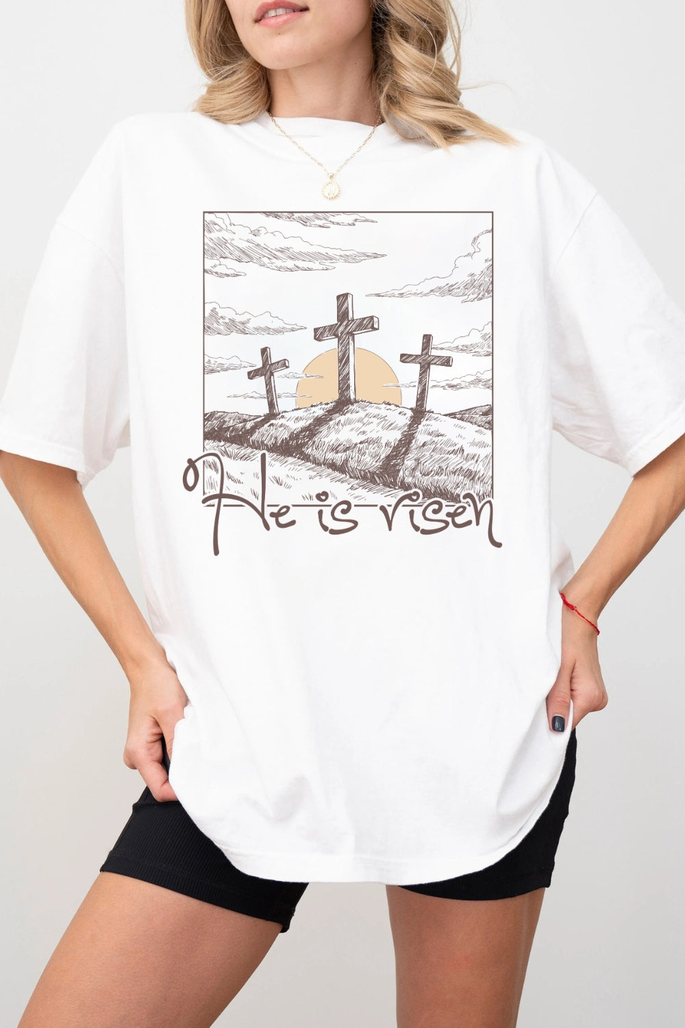 He Is Risen Jesus Easter Tee For Women