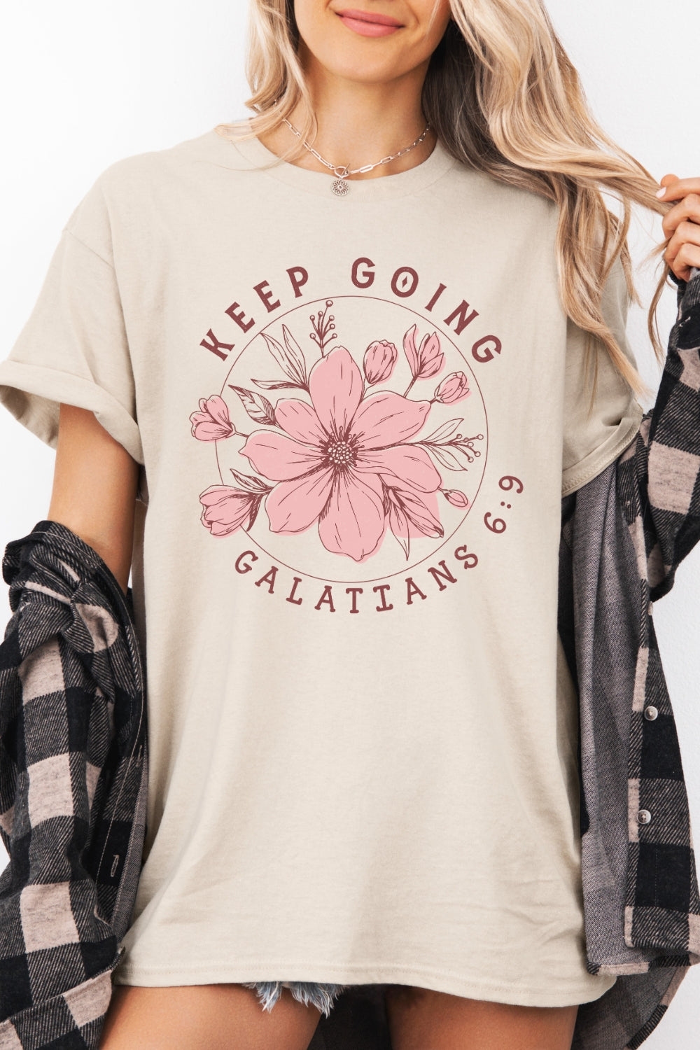 Keep Going Glatians Tee For Women