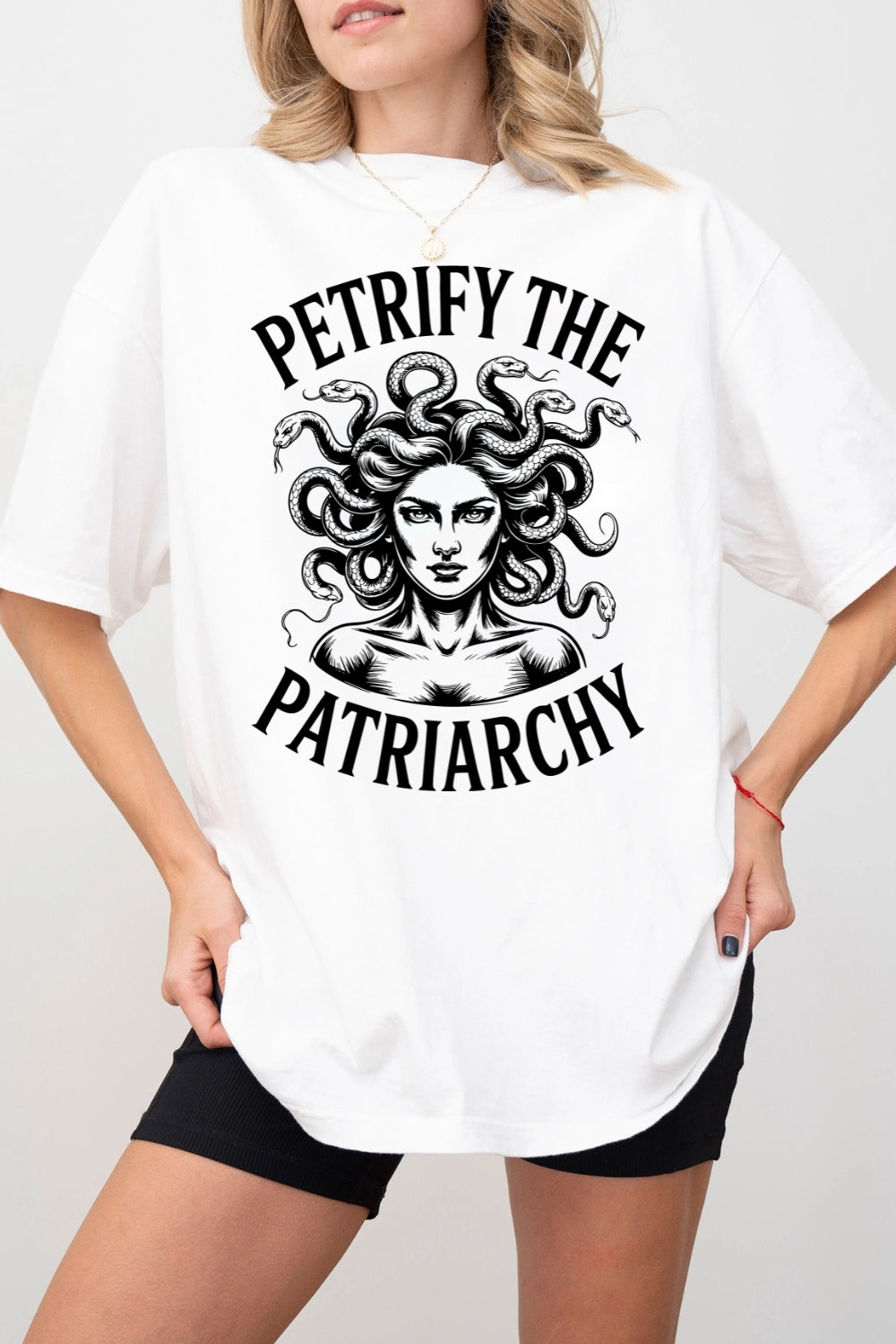 Petrify The Patriarchy Medusa Feminist Tee For Women