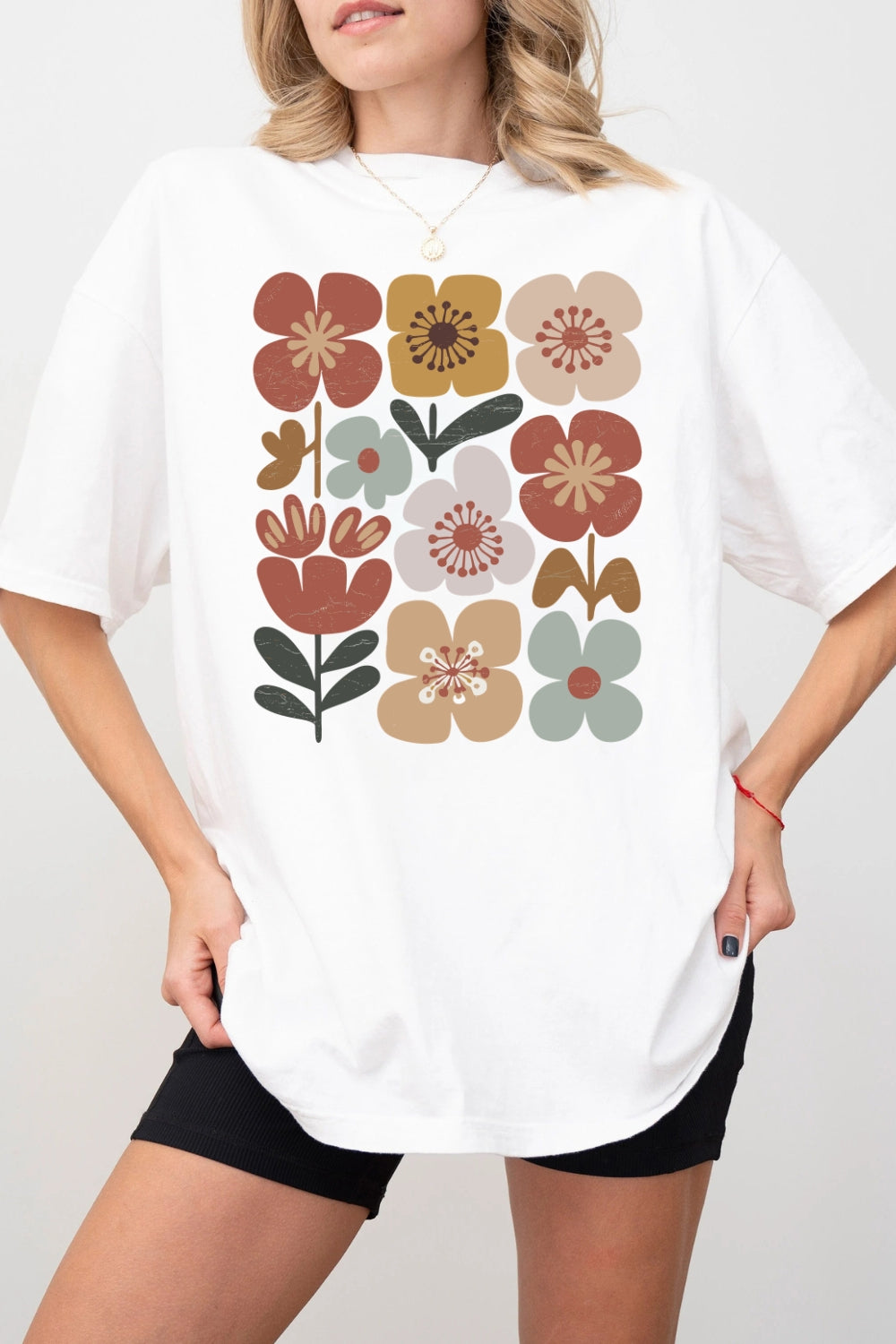 Boho Floral Wildflower Tee For Women