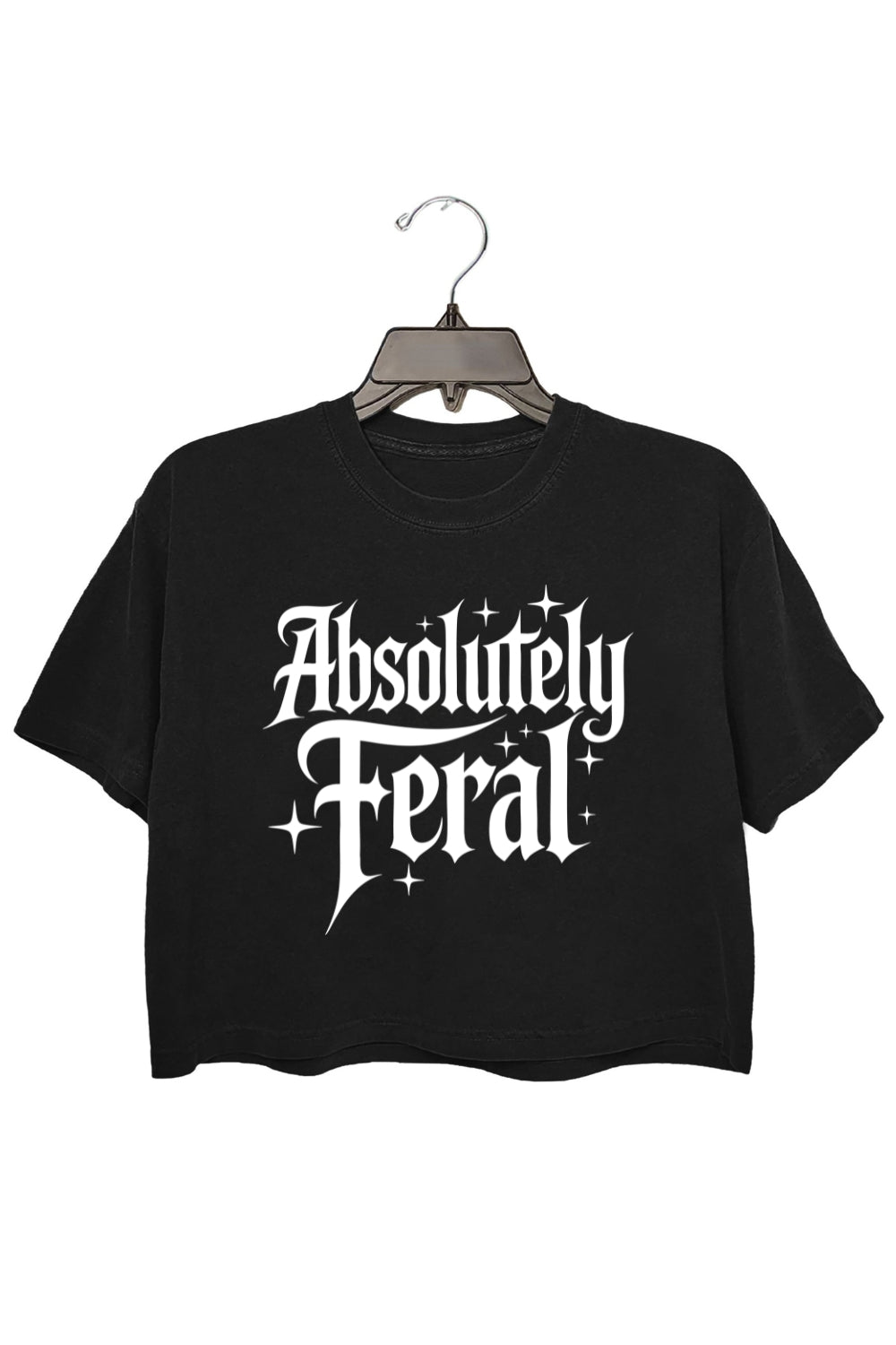Absolutely Feral Vibes Crop Tee For Women