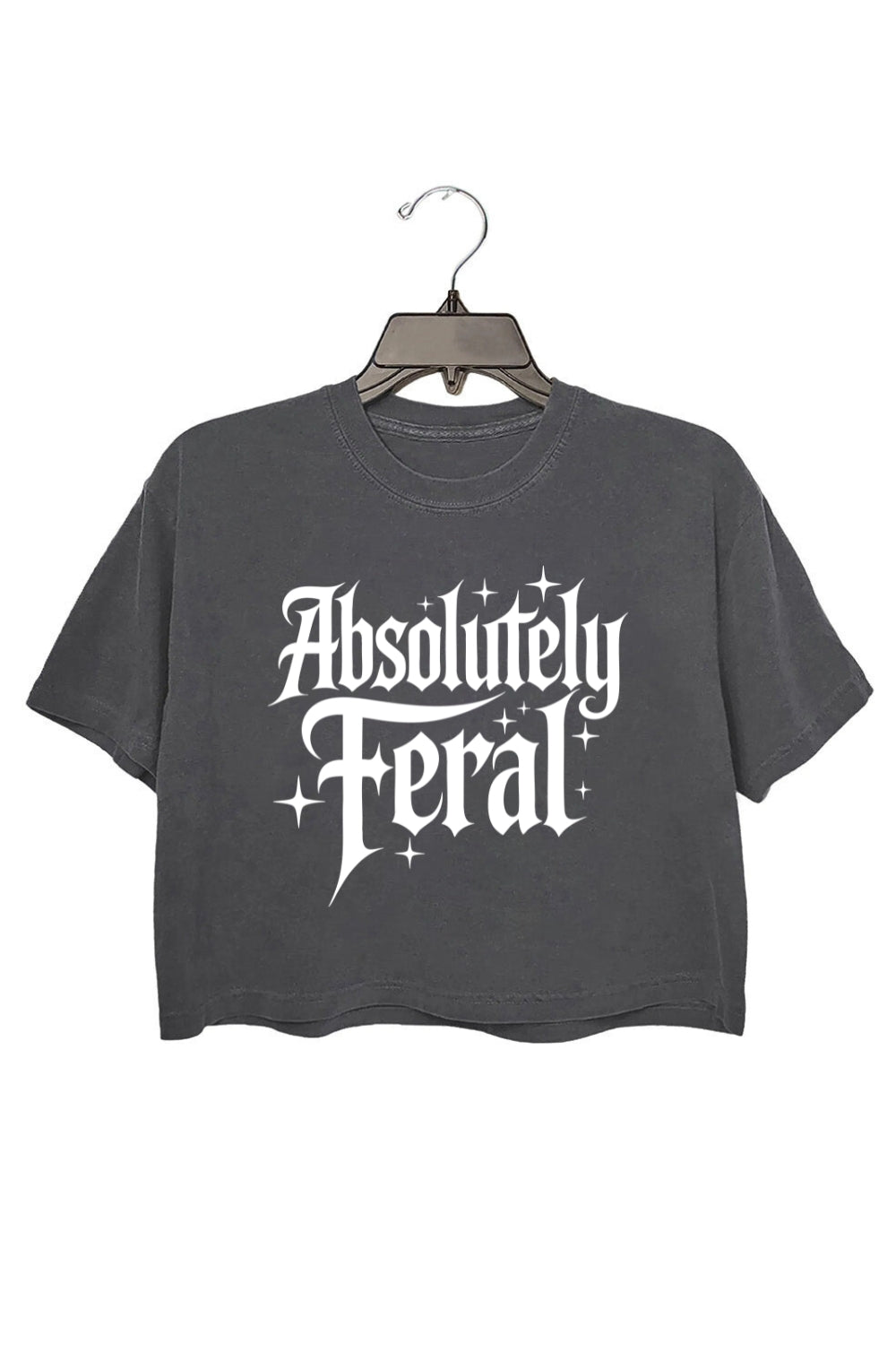 Absolutely Feral Vibes Crop Tee For Women