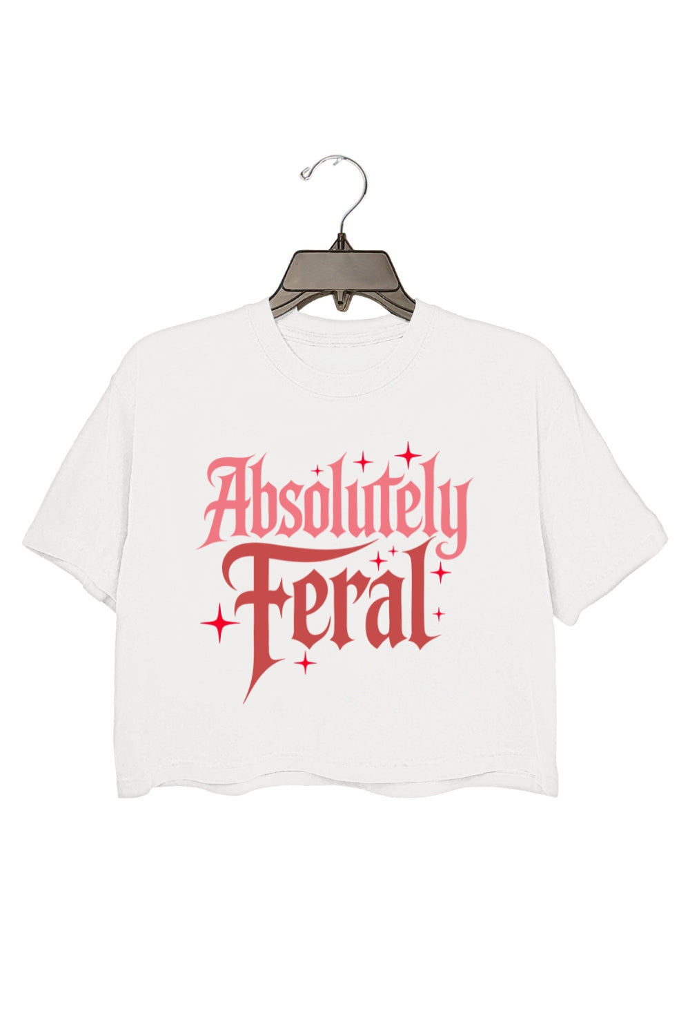 Absolutely Feral Vibes Crop Tee For Women