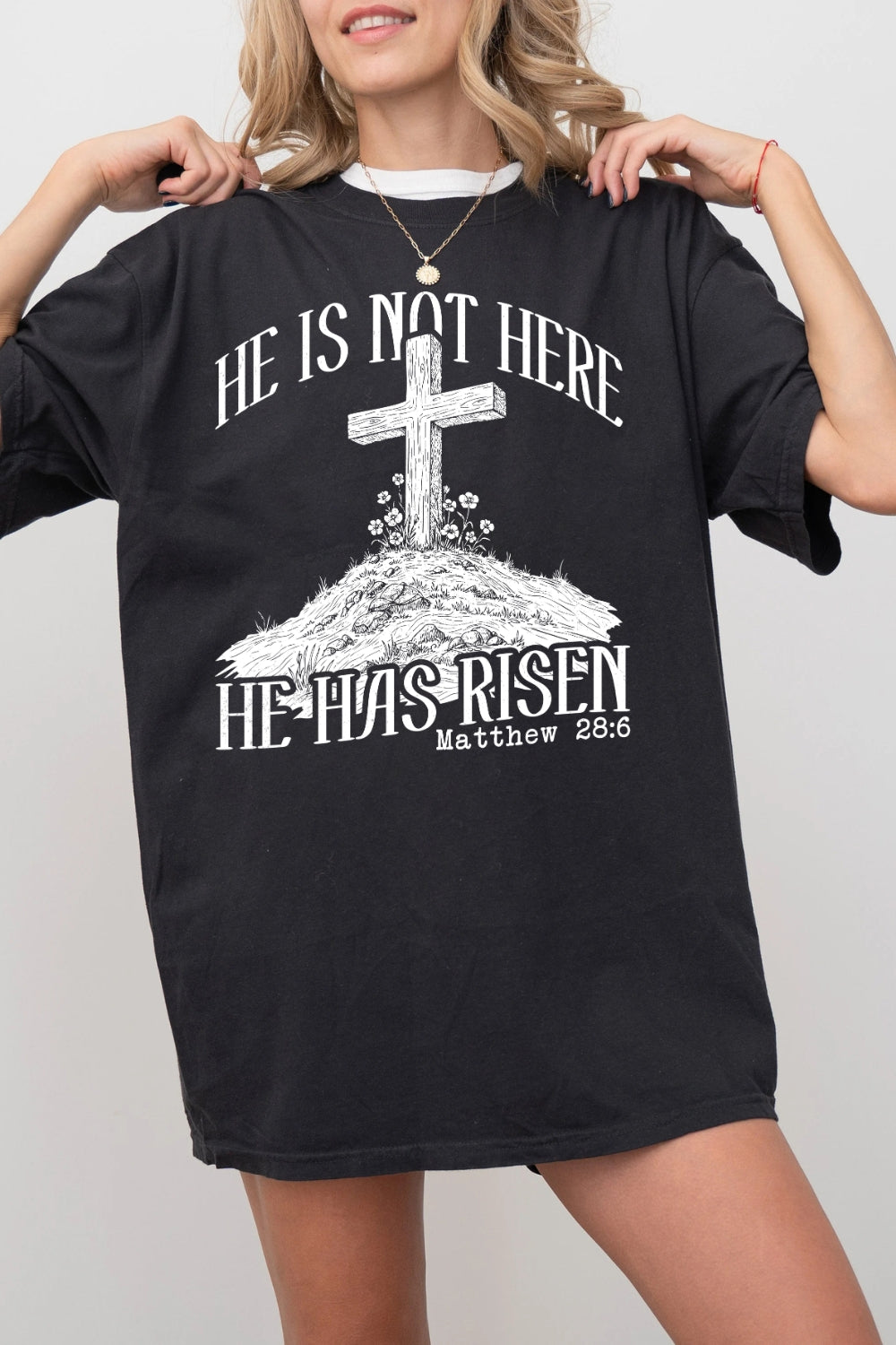 He Is Not Here He Has Risen Easter Tee For Women