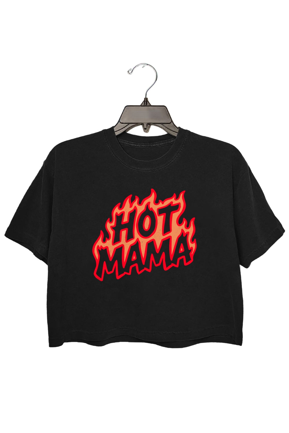 Retro Hot Mom Crop Tee For Women