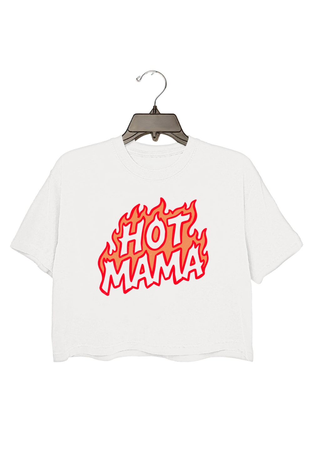 Retro Hot Mom Crop Tee For Women