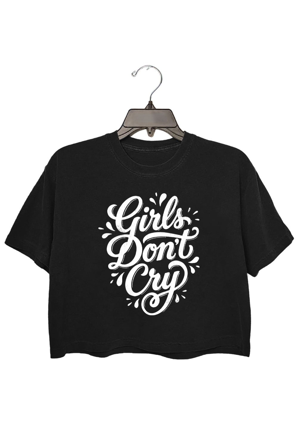 Girls Don't Cry Crop Tee For Women
