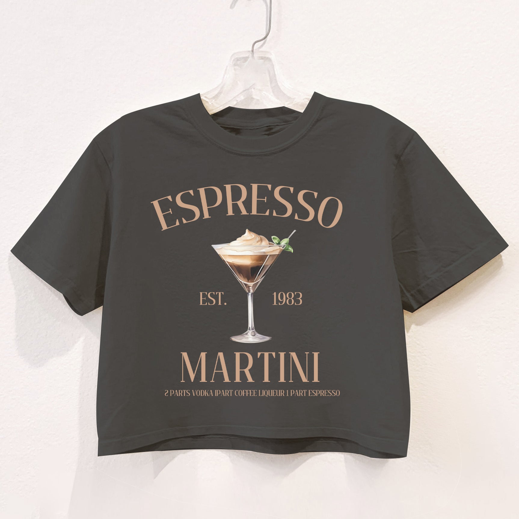 Espresso Martini Social Club Crop Top For Women